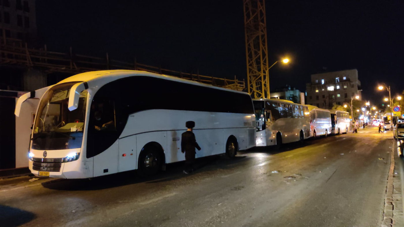 הפגנות החרדים: עצור בבני ברק, אוטובוסים בירושלים