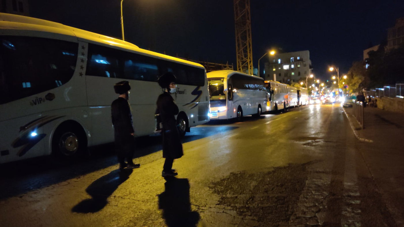 הפגנות החרדים: עצור בבני ברק, אוטובוסים בירושלים