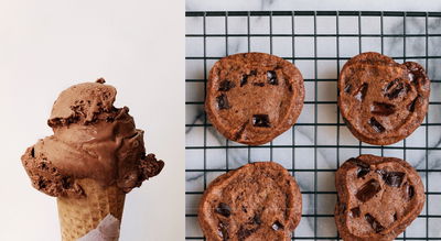 גלידה ועוגיות מאותם רכיבים