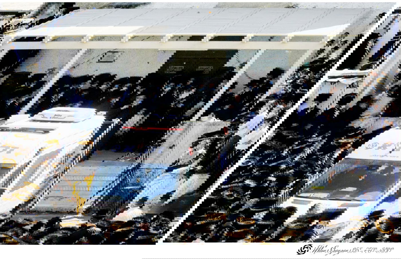 תיעוד: הרבנית האלמנה, בהלוויית האדמו"ר