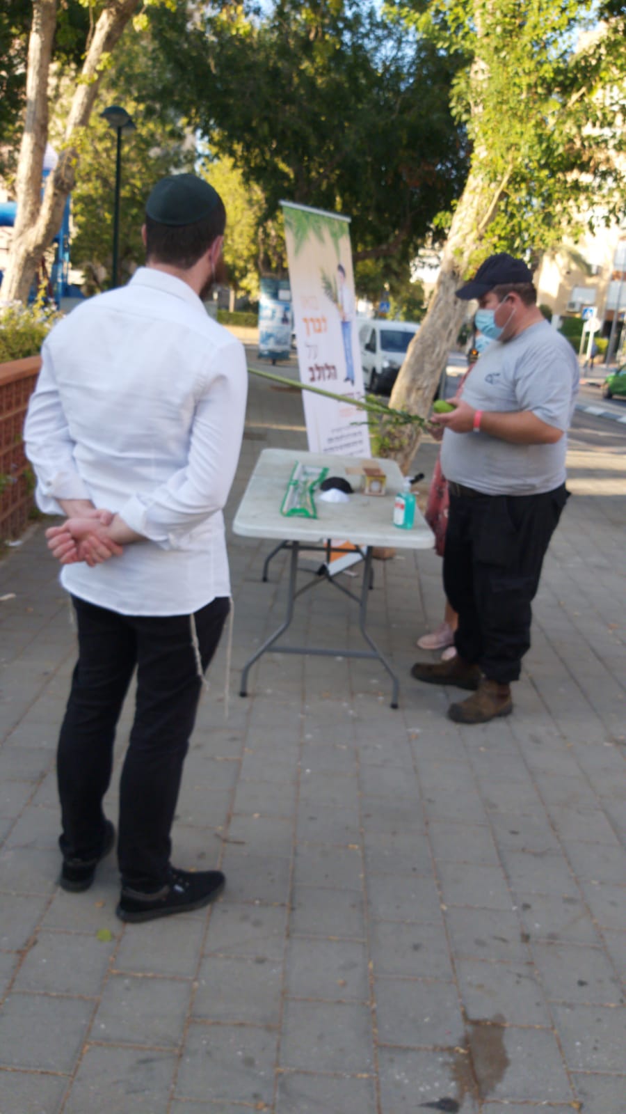 מבלפור ועד מחלקות הקורונה: רבבות נוטלים לולב עם שלוחי חב"ד