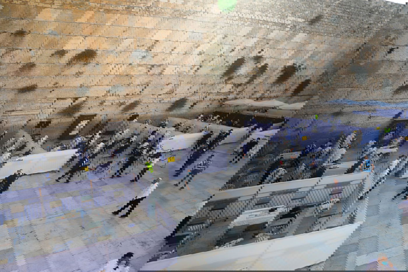 במקום רבבות, מאות; מעמד "ברכת כהנים" בכותל המערבי