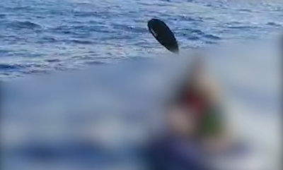 אב ובנו נקלעו למצוקה בלב ים; צפו בחילוץ