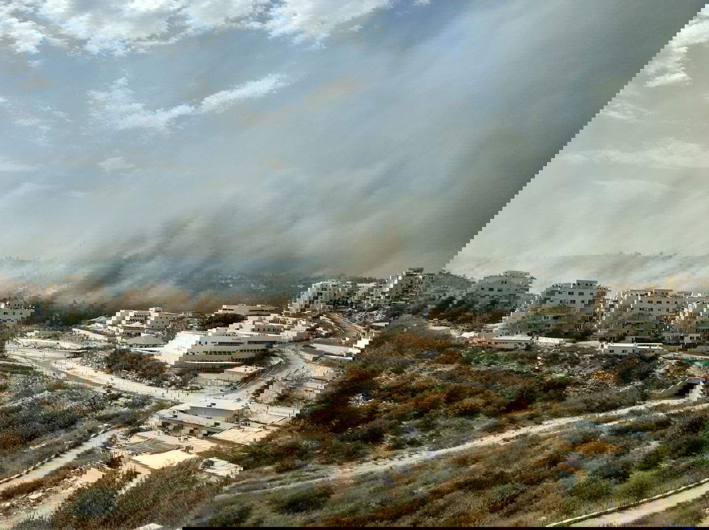 שריפת ענק משתוללת סמוך למודיעין עילית