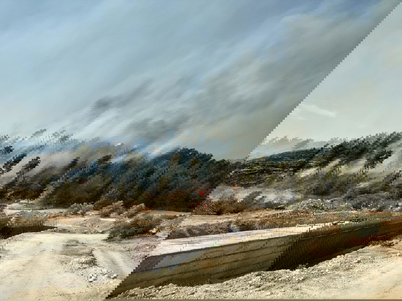 שריפת ענק משתוללת סמוך למודיעין עילית