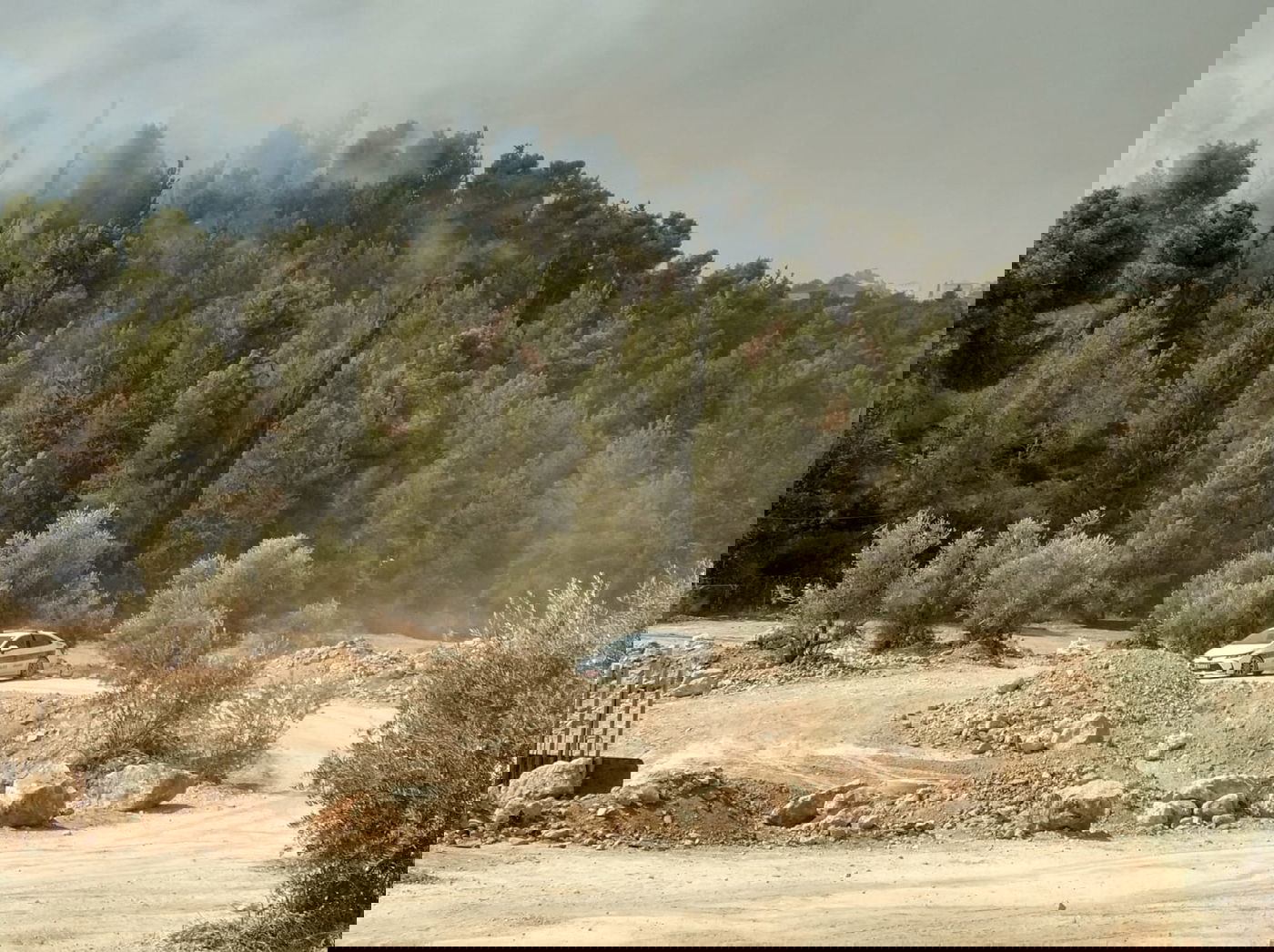 שריפת ענק משתוללת סמוך למודיעין עילית