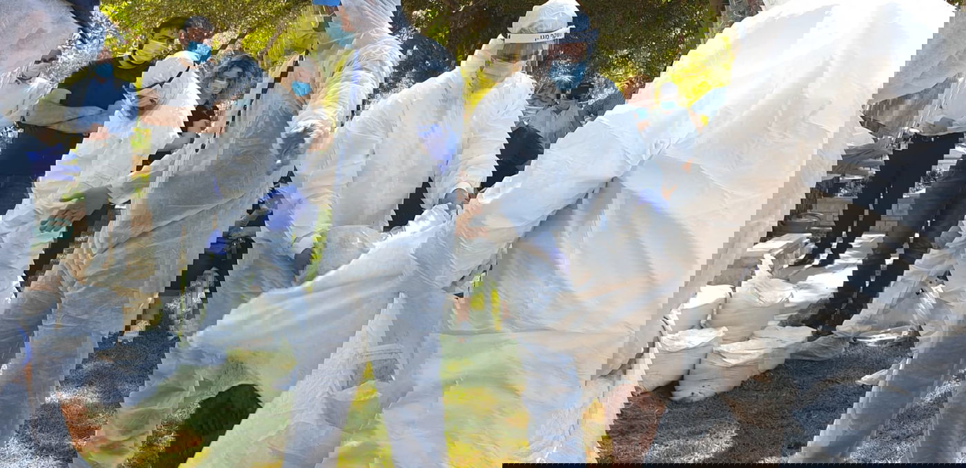 ה'קדיש' של ילדי השוטר מבני ברק שנפטר מקורונה