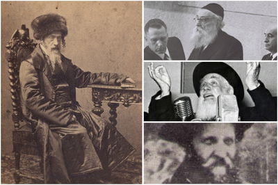 מלמעלה למטה, בכיוון השעון: הרב לוין, הרב כהנמן, הרב זמבה והרב דב בער מקרקוב