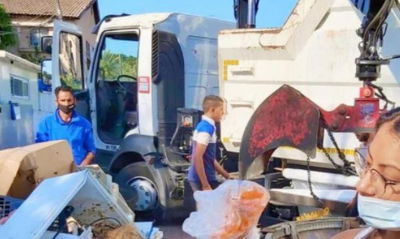 פועלים התגייסו וחילצו מהפח טבעת נישואין