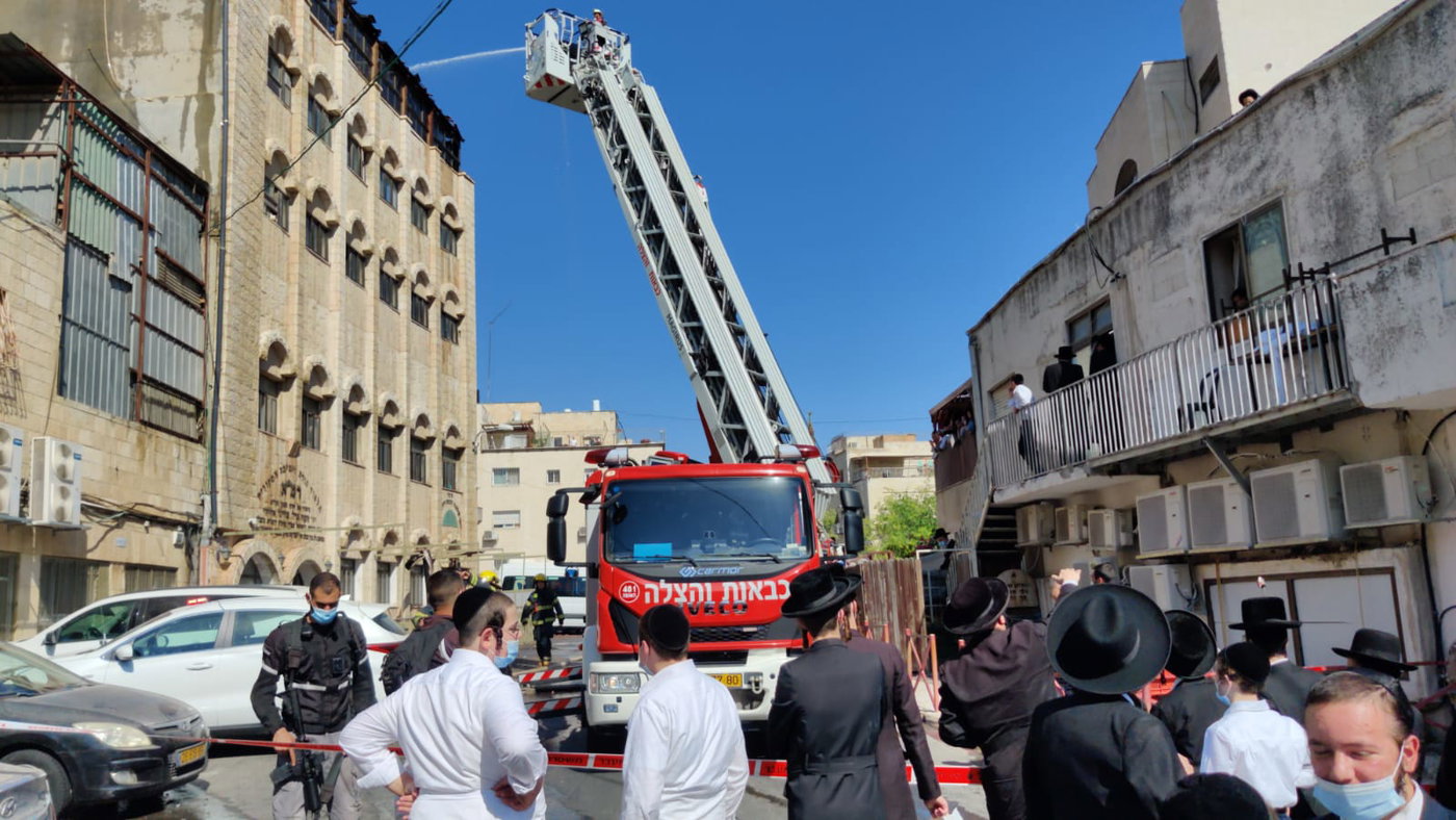 שריפה גדולה ב"מוסדות רמ"א" בירושלים