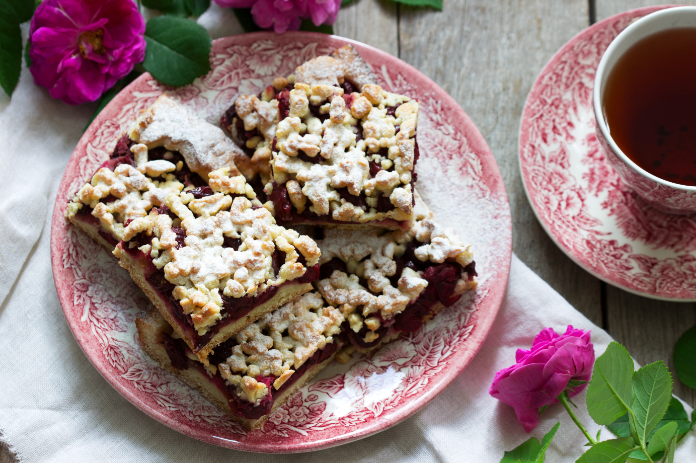 ריבועי "פאי" דובדבנים מהירים