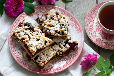 ריבועי "פאי" דובדבנים מהירים