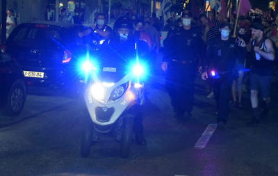 אחת מצעדות המחאה, הערב