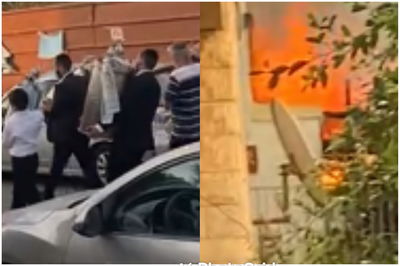 ספרי התורה ניצלו מהאש המשתוללת • צפו