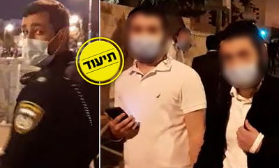 שוטרים מפלים חרדים בהפגנות בבלפור; "אתם לא נכנסים"