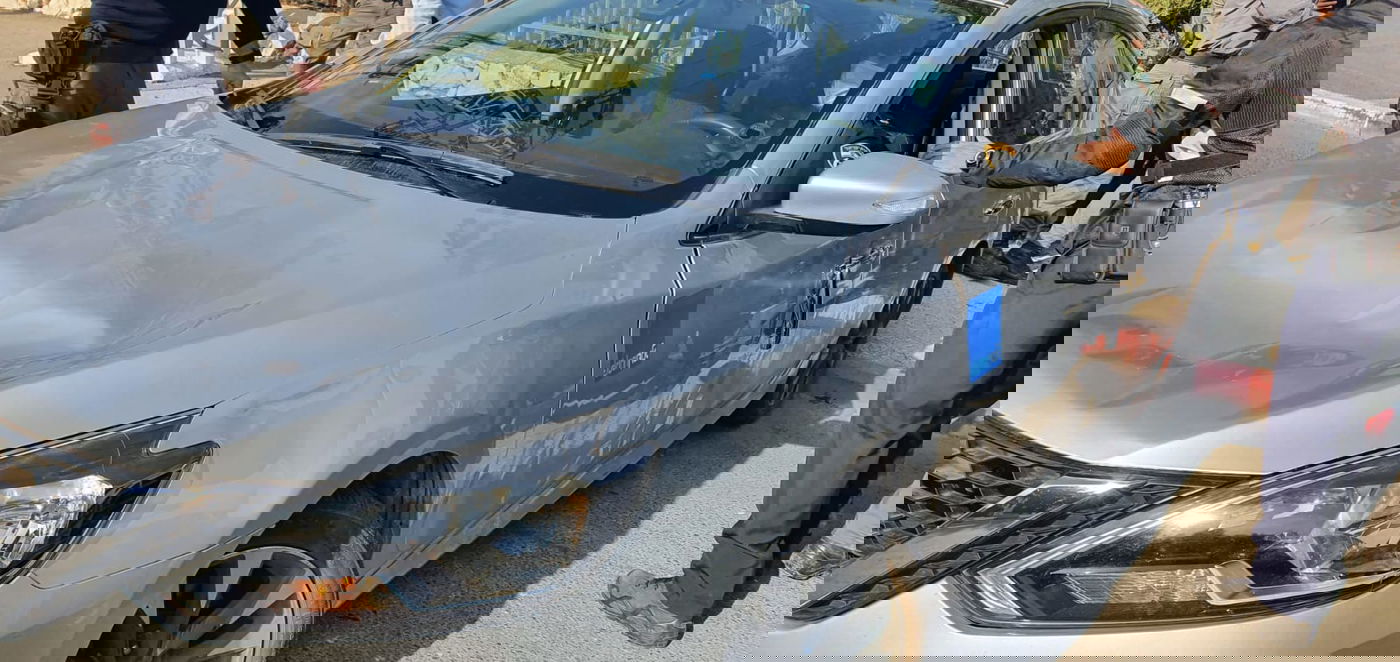 רכב משטרתי שניזוק בהתפרעות