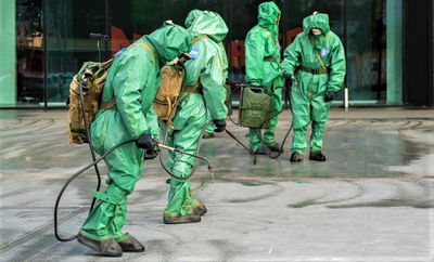 חיטוי רחובות בסין