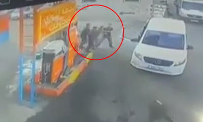 צפו: מסתערבים עצרו מבוקש בתחנת דלק