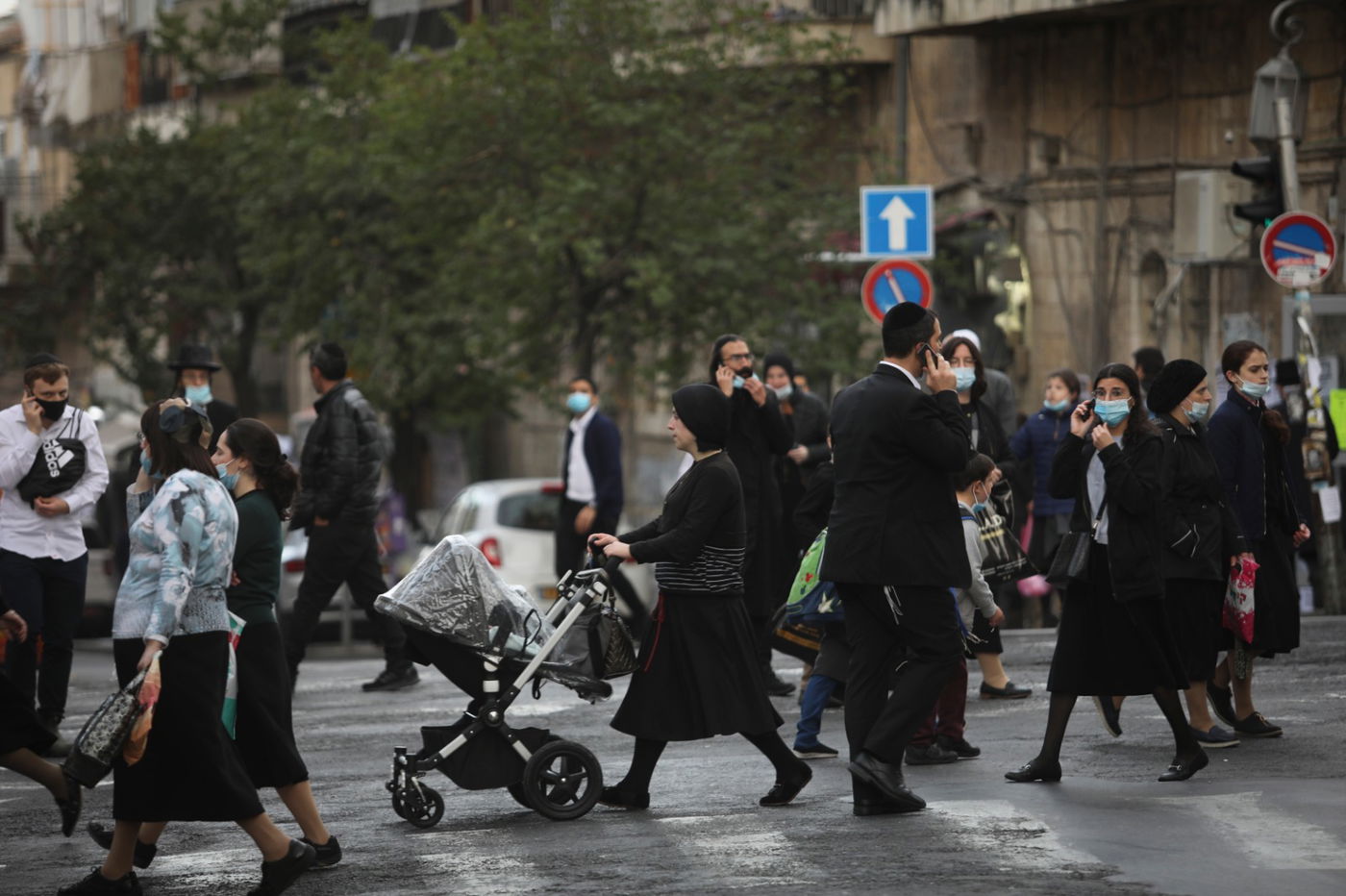 קורונה וחורף: גלריה מרחובות העיר ירושלים