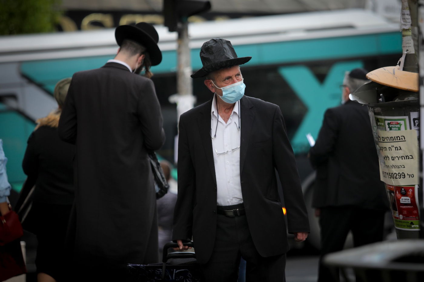 קורונה וחורף: גלריה מרחובות העיר ירושלים