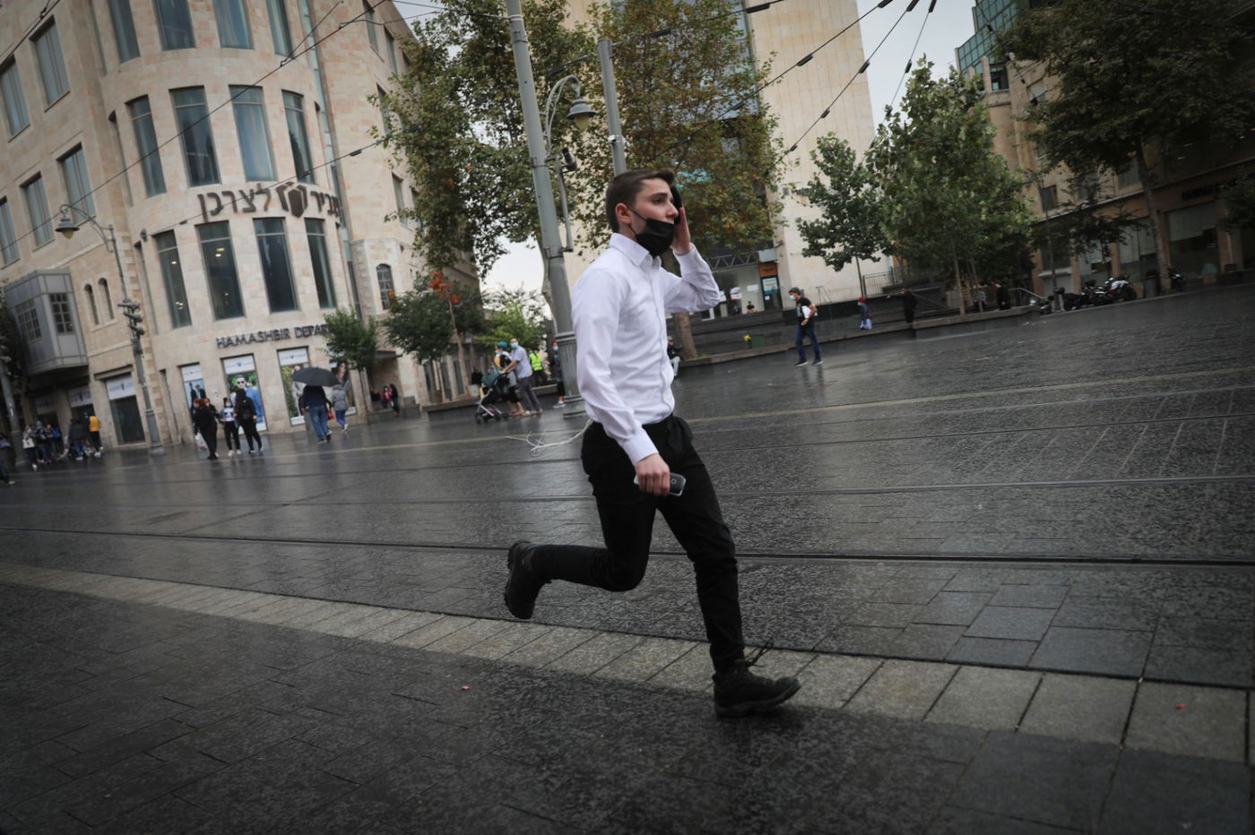 קורונה וחורף: גלריה מרחובות העיר ירושלים