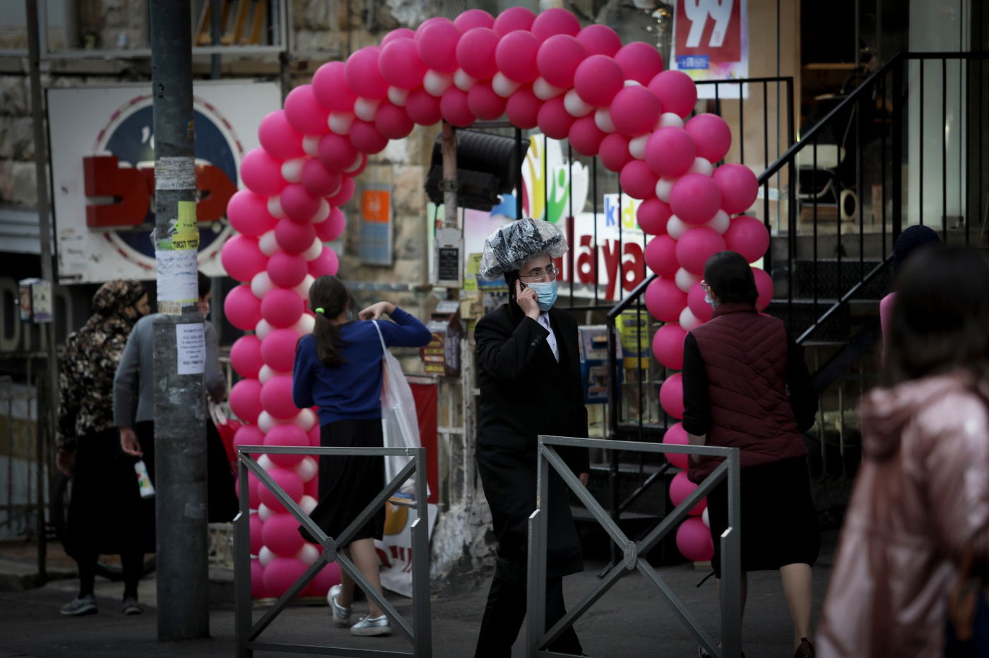 קורונה וחורף: גלריה מרחובות העיר ירושלים