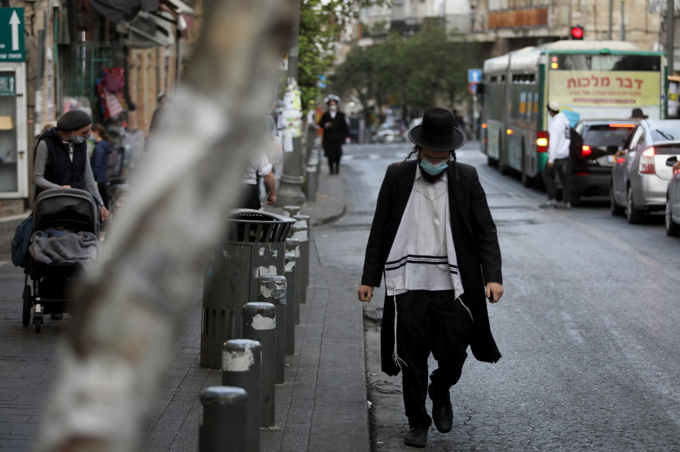 קורונה וחורף: גלריה מרחובות העיר ירושלים