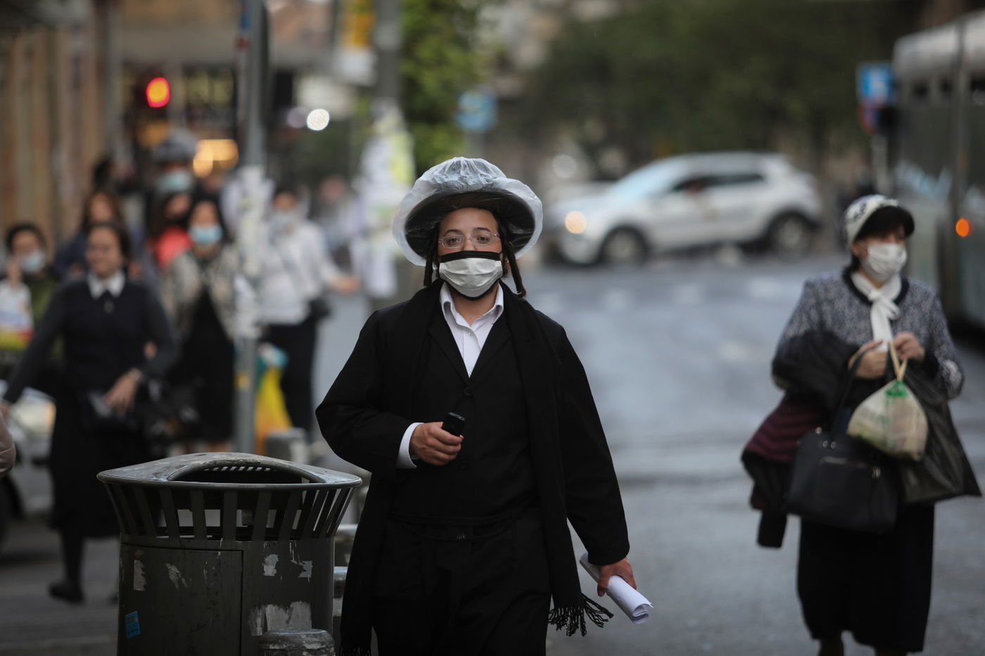 קורונה וחורף: גלריה מרחובות העיר ירושלים
