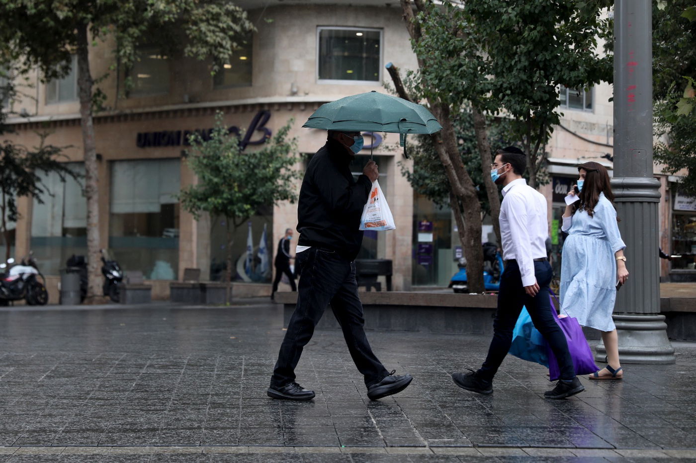 קורונה וחורף: גלריה מרחובות העיר ירושלים