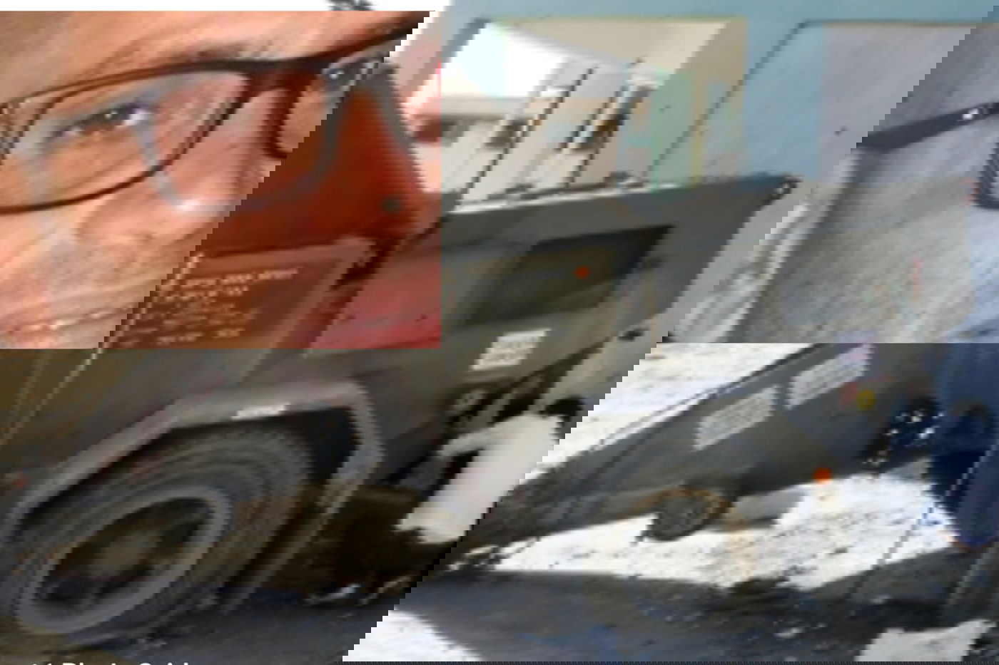 שחר זדה ז"ל על רקע כלי צבאי