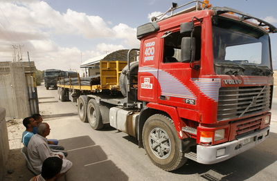 מעבר סחורות לעזה. אילוסטרציה