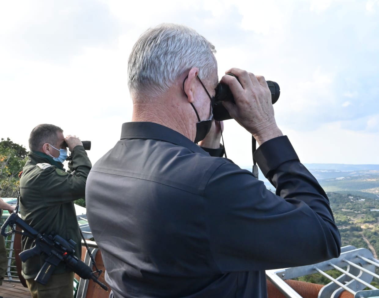 גנץ בפיקוד הצפון, אמש