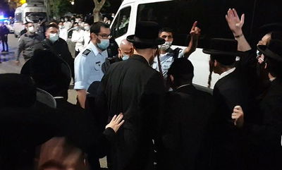 שוב: מהומה בבני ברק ועימותים עם שוטרים