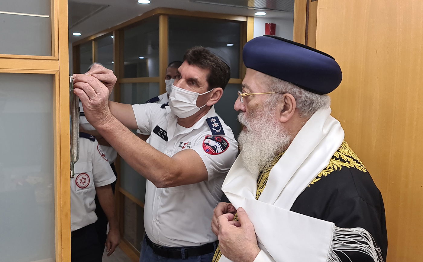 נחנך ברוב פאר בית כנסת בבניין הנהלת מד"א באור יהודה