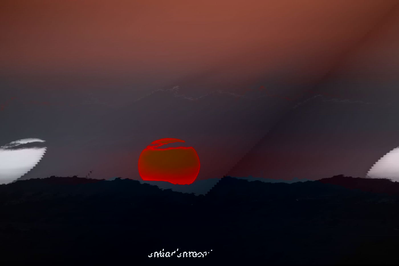 מרהיב: הזריחה הבוקר בהר הגעש הישראלי