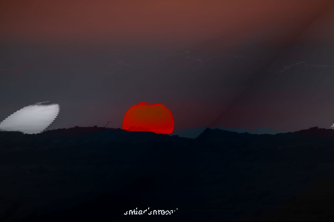 מרהיב: הזריחה הבוקר בהר הגעש הישראלי