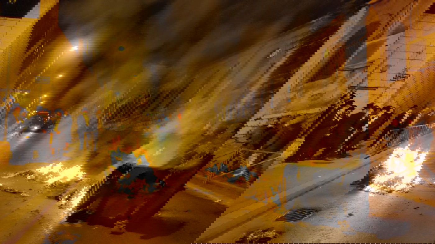 המהומות בירושלים, הלילה