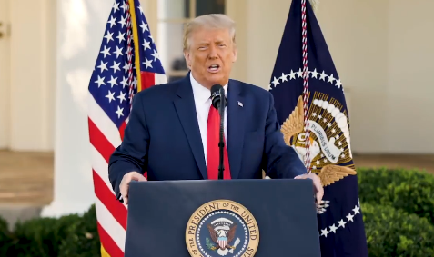 טראמפ רמז שוב: נתראה בעוד ארבע שנים