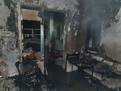 באמצע הלילה: דירה עלתה באש ונשרפה כליל