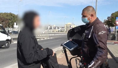 במהלך האכיפה המשטרתית