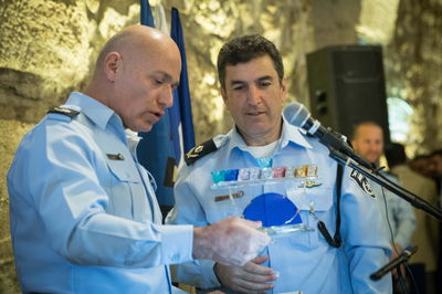 הלוי וידיד בטקס הפרישה של הלוי