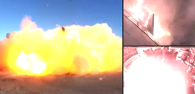 המשגר לחלל של SpaceX נחת - והתפוצץ