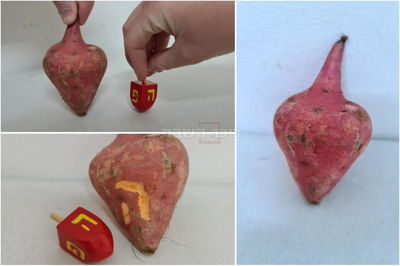 הפתעה לחנוכה: בטטה בצורת... סביבון; צפו