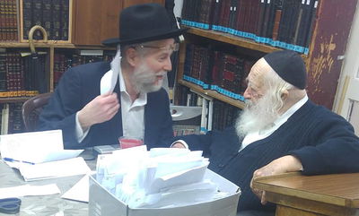 הרב אברהם וולפסון ז"ל אצל מרן הגר"ח קנייבסקי שיבל"א