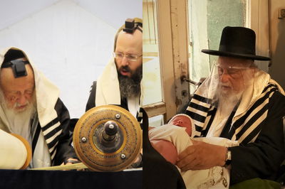 הגרב"ד פוברסקי בברית ובתפילה