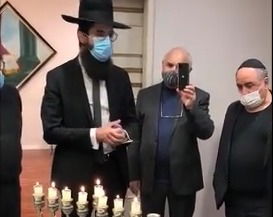 שטרסבורג: הרב הדליק אצל שגריר מרוקו