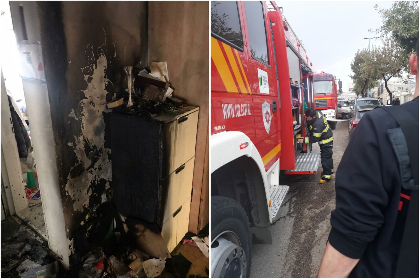 ביתר עילית: נרות החנוכה גרמו לשריפה בדירה