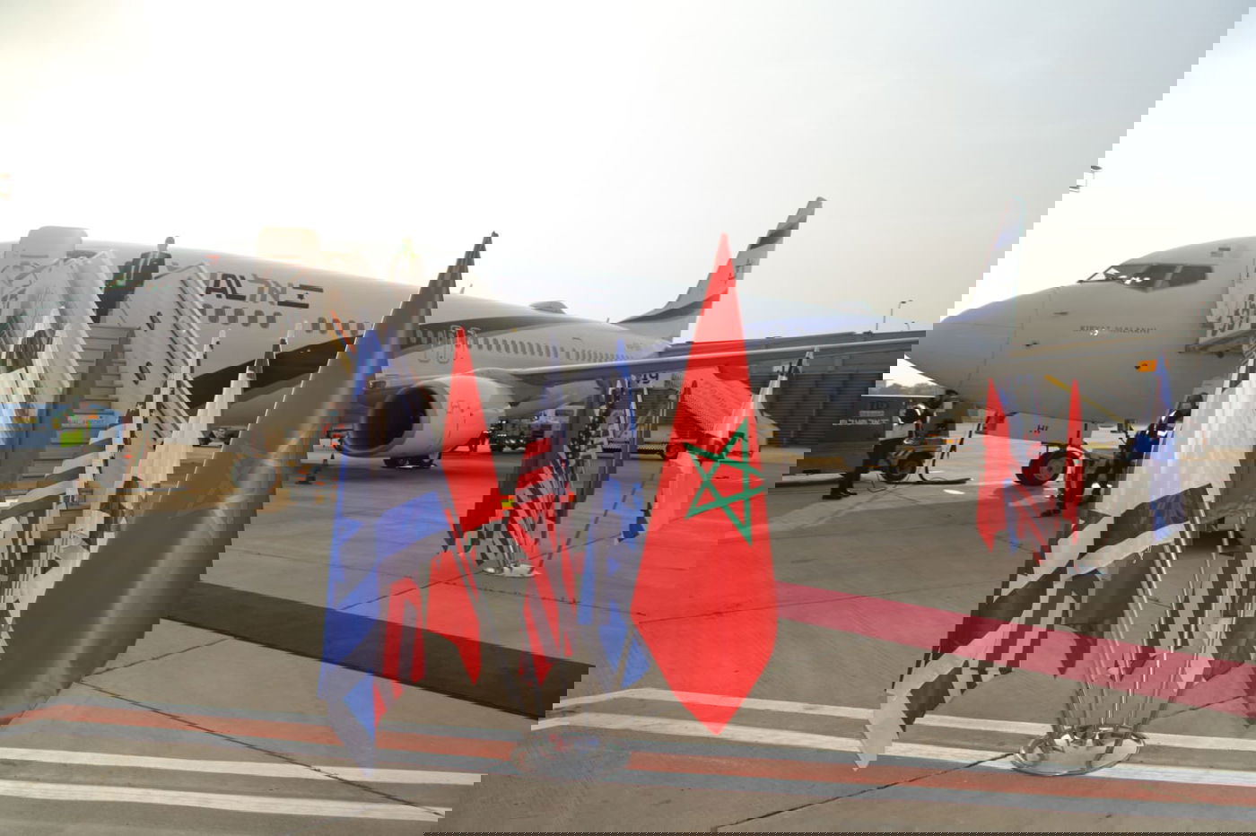 מטוס קרית מלאכי של אל על לפני ההמראה