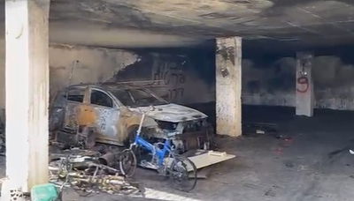 בגלל הטענת האופניים: שריפה פרצה בבניין