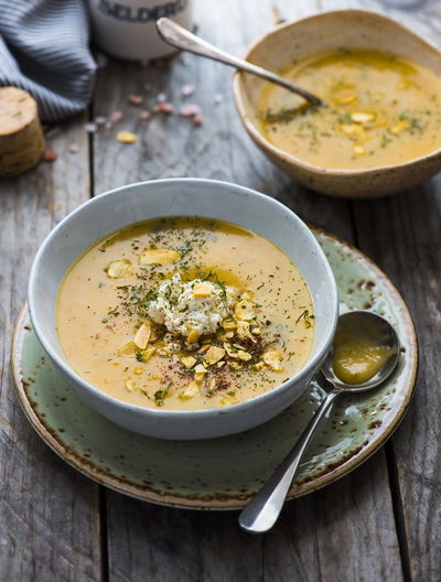 מרק ירקות שורש טחון